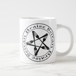 Braise Seitan Vegan Pentagram (dunkle Fassung) Jumbo-Tasse