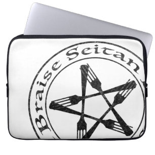 Braise Seitan Vegan Pentagram (dunkle Fassung) Laptopschutzhülle