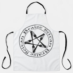 Braise Seitan Vegan Pentagram (dunkle Fassung) Schürze