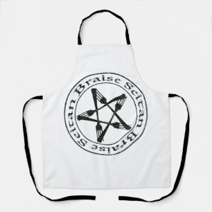 Braise Seitan Vegan Pentagram (dunkle Fassung) Schürze