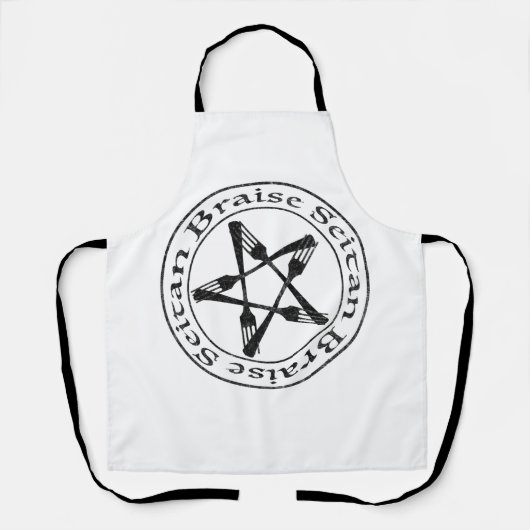 Braise Seitan Vegan Pentagram (dunkle Fassung) Schürze (Vorderseite)