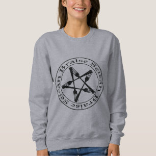 Braise Seitan Vegan Pentagram (dunkle Fassung) Sweatshirt