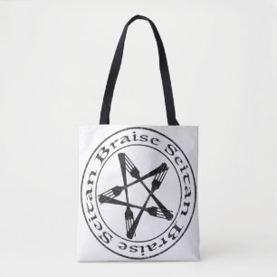 Braise Seitan Vegan Pentagram (dunkle Fassung) Tasche