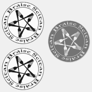Braise Seitan Vegan Pentagram Etiketten