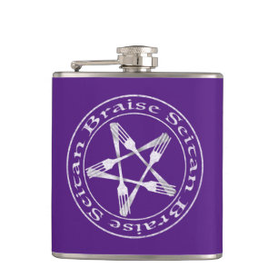 Braise Seitan Vegan Pentagram (Lichtversion) Flachmann