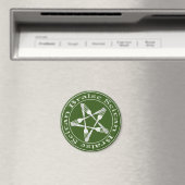 Braise Seitan Vegan Pentagram (Lichtversion) Magnet (In Situ (Geschirrspüler))