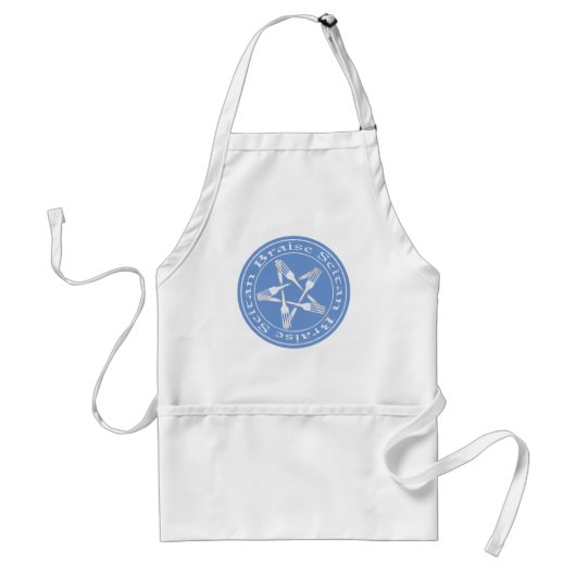 Braise Seitan Vegan Pentagram (Lichtversion) Schürze (Vorne)