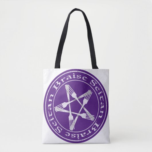 Braise Seitan Vegan Pentagram (Lichtversion) Tasche (Vorderseite)