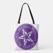 Braise Seitan Vegan Pentagram (Lichtversion) Tasche (Rückseite)