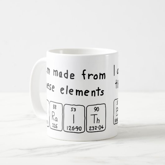 Braith Periodenname Tasse (Vorderseite Links)