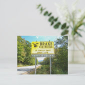 Brake for Moose Kancamagus Highway New Hampshire Postkarte (Stehend Vorderseite)