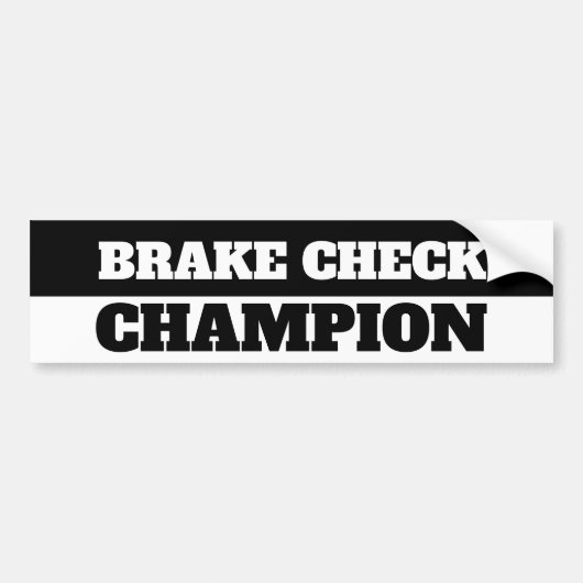 BRAKE KARO CHAMPION AUTOAUFKLEBER (Vorne)