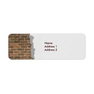 Braken Brick Wall Avery Label