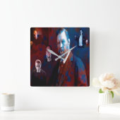 Bram Stoker-Dracula Quadratische Wanduhr (Zuhause)