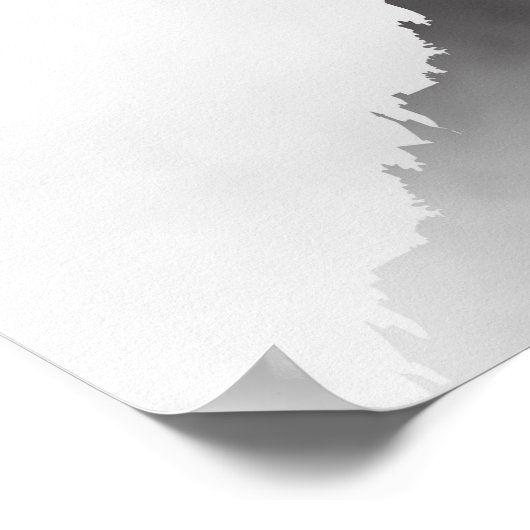 Bram Stoker Zitat Minimalistisch Poster (Ecke)