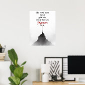 Bram Stoker Zitat Minimalistisch Poster (Heimbüro)