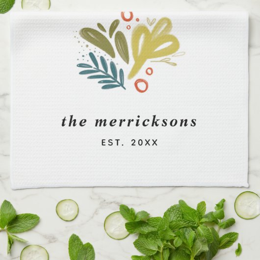 Bramble | Botanische Festung Geschirrtuch (Gefaltet)