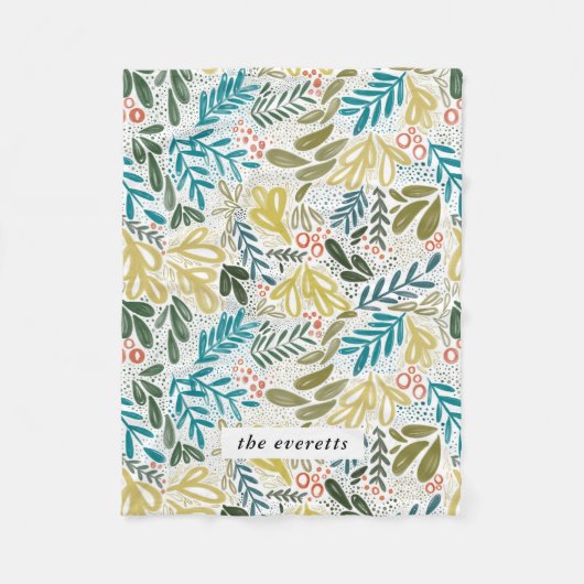 Bramble | Botanischer Individuelle Name Fleecedecke (Vorderseite)