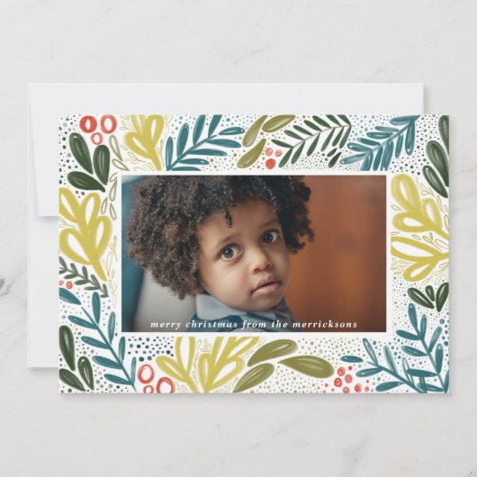 Bramble | Botanisches Foto Feiertagskarte (Vorderseite)