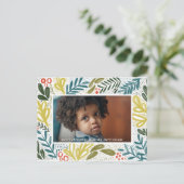 Bramble Festive Botanische Postkarte (Stehend Vorderseite)