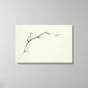 Bramble Tendrils im Nebel - Minimalismus Leinwanddruck