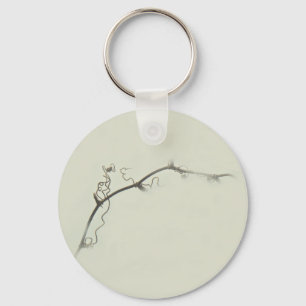 Bramble Tendrils im Nebel - Minimalismus Schlüsselanhänger