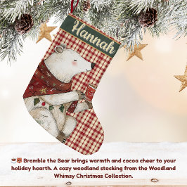 Bramble the Bear | Woodland Whimsy  Kleiner Weihnachtsstrumpf