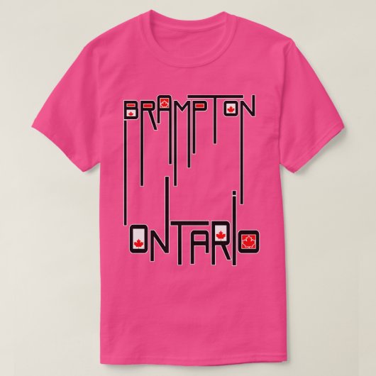 Brampton Ontario Canada Flag T-Shirt (Design vorne)