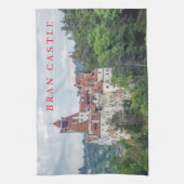 Bran Castle Panoramasicht Teetuch Geschirrtuch (Vertikal)