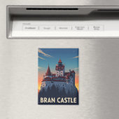 Bran Castle Romania Sunset Magnet (In Situ (Geschirrspüler))
