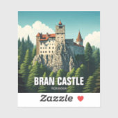 Bran Castle Rumänien Aufkleber (Blatt)