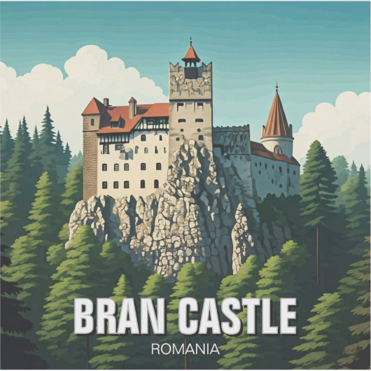 Bran Castle Rumänien Aufkleber (Vorderseite)