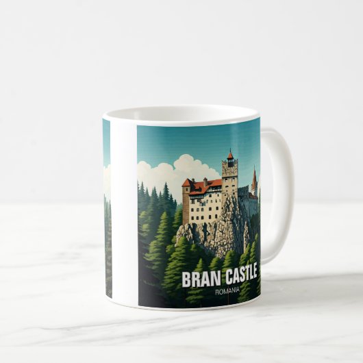 Bran Castle Rumänien Kaffeetasse (VorderseiteRechts)
