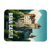 Bran Castle Rumänien Magnet (Horizontal)