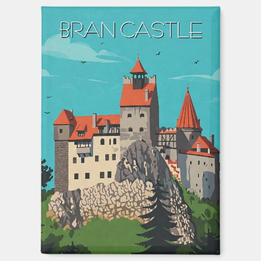 Bran Castle Rumänien Moderne Magnet (Vorderseite)