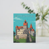 Bran Castle Rumänien Moderne Postkarte (Stehend Vorderseite)