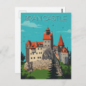Bran Castle Rumänien Moderne Postkarte (Vorne/Hinten)