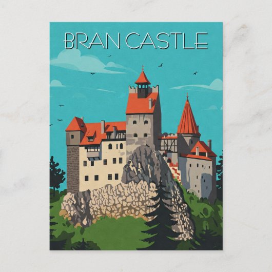 Bran Castle Rumänien Moderne Postkarte (Vorderseite)