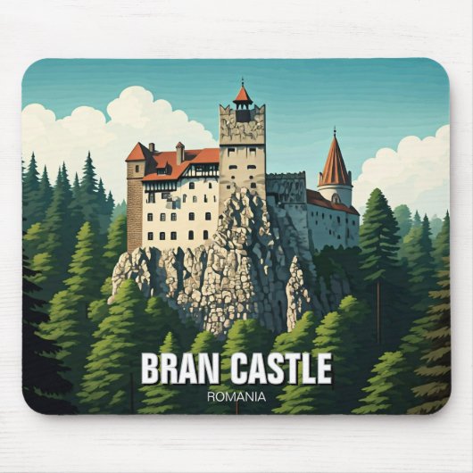 Bran Castle Rumänien Mousepad (Vorne)