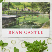 Bran Castle View Teetuch Geschirrtuch (Gefaltet)