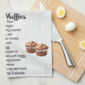Bran Muffin Recipe Geschirrtuch (Viertel Falte)