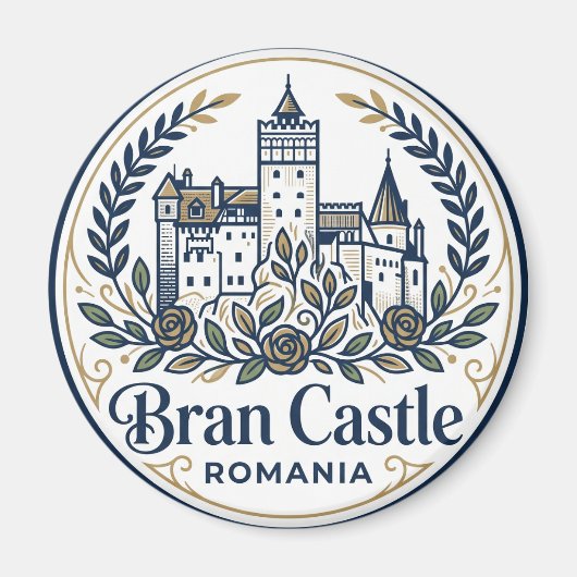 Bran-Schloss Rumänien Magnet (Vorne)