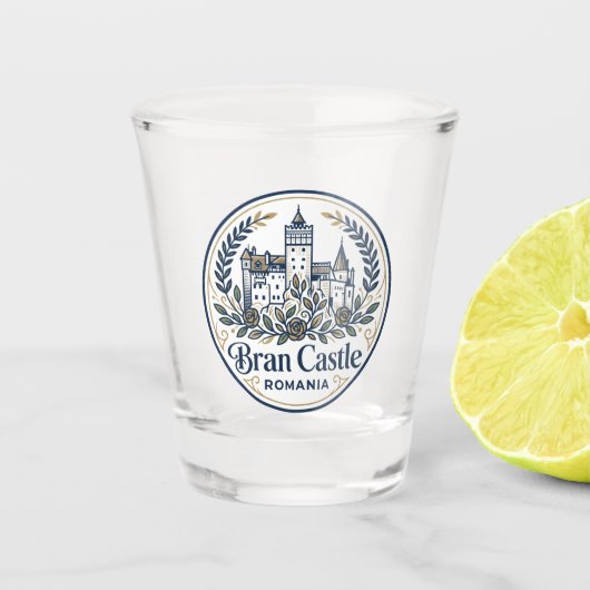 Bran-Schloss Rumänien Schnapsglas (Vorderseite)