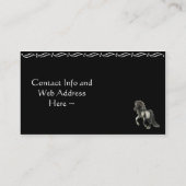 Brana, das isländische Pferd Visitenkarte (Rückseite)