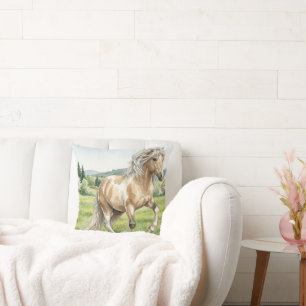 Brana Pinto Palomino Isländische Aquarellmalerei Kissen