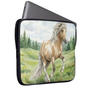 Brana Pinto Palomino Isländische Aquarellmalerei Laptopschutzhülle