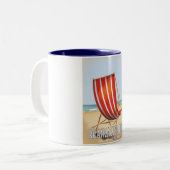 Brancaster Beach Zweifarbige Tasse (Vorderseite Links)