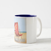 Brancaster Beach Zweifarbige Tasse (VorderseiteRechts)