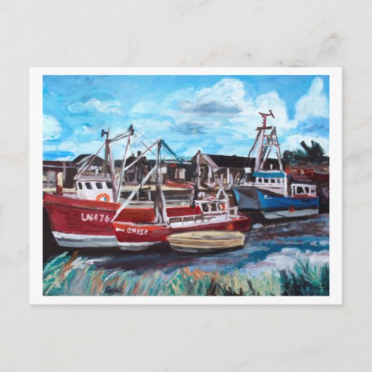 Brancaster Staithe Postkarte (Vorderseite)