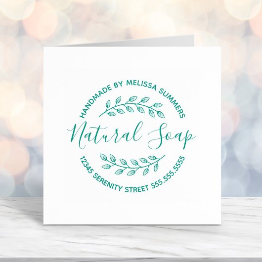 Branch Blätter Wreath Natural Soap Permastempel